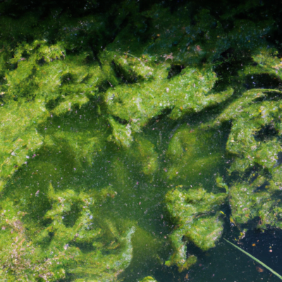 Algen im Teich, algae in the pond